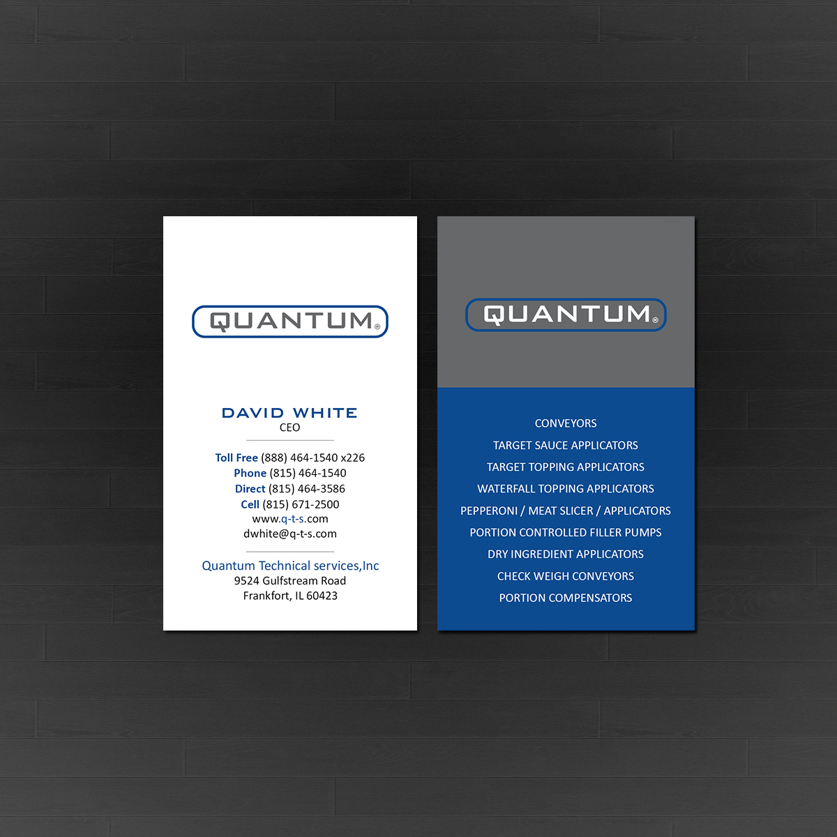 Design de Carte de Visite par Creations Box 2015 pour Quantum Technical Services | Design #23669333