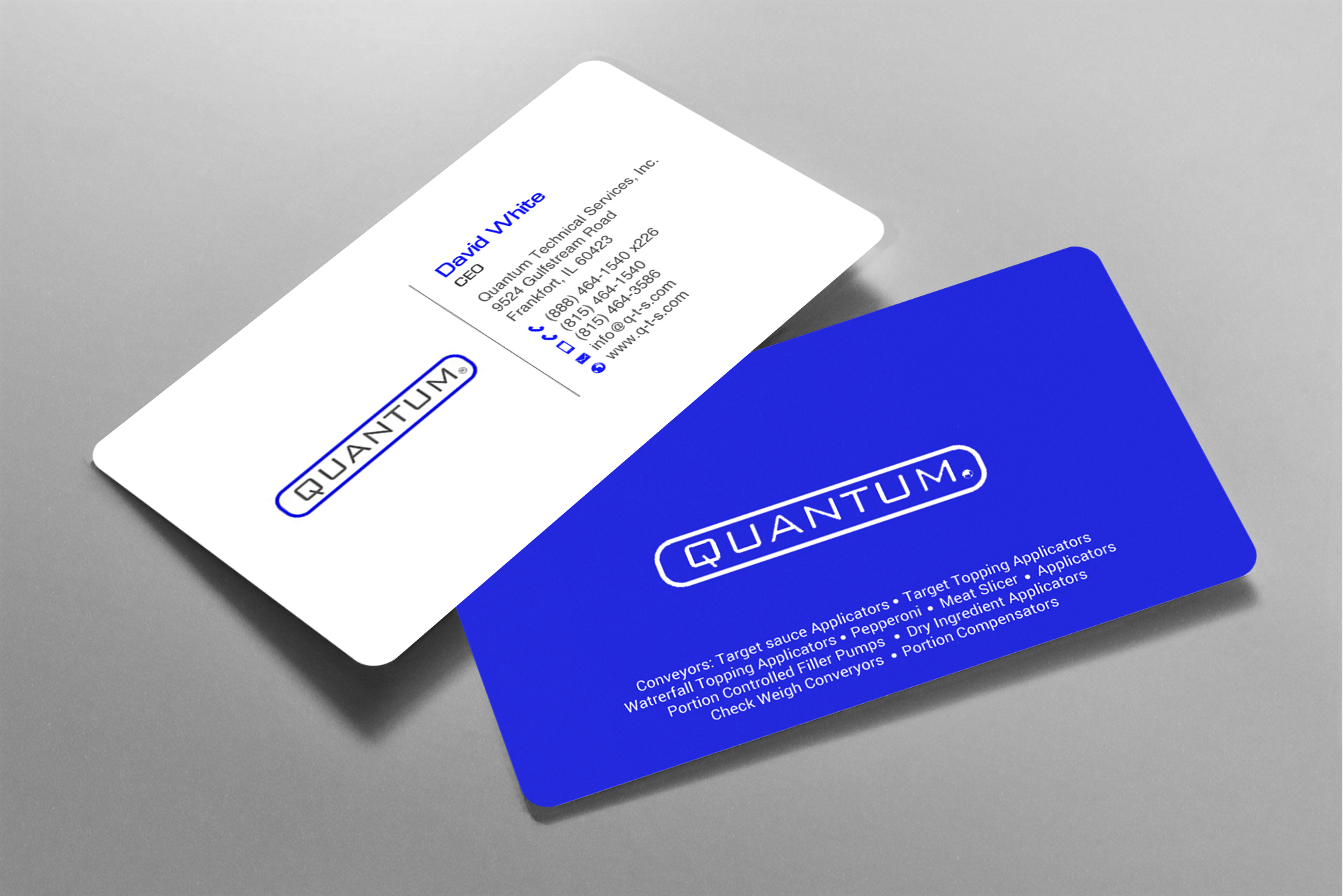 Visitenkarten-Design von chandrayaan.creative für Quantum Technical Services | Design #23688923