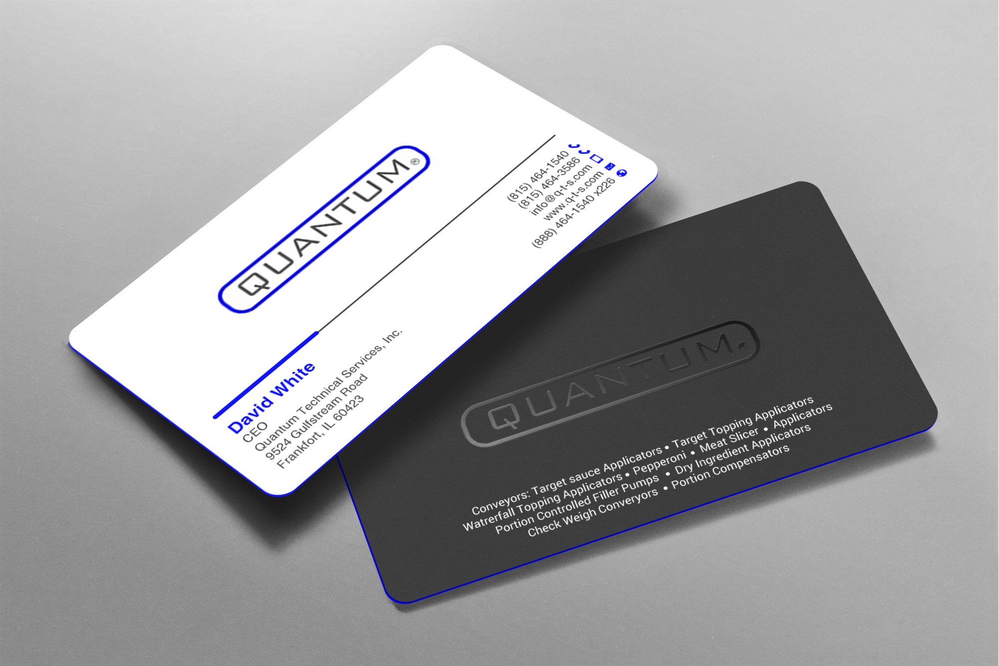 Visitenkarten-Design von chandrayaan.creative für Quantum Technical Services | Design #23688927