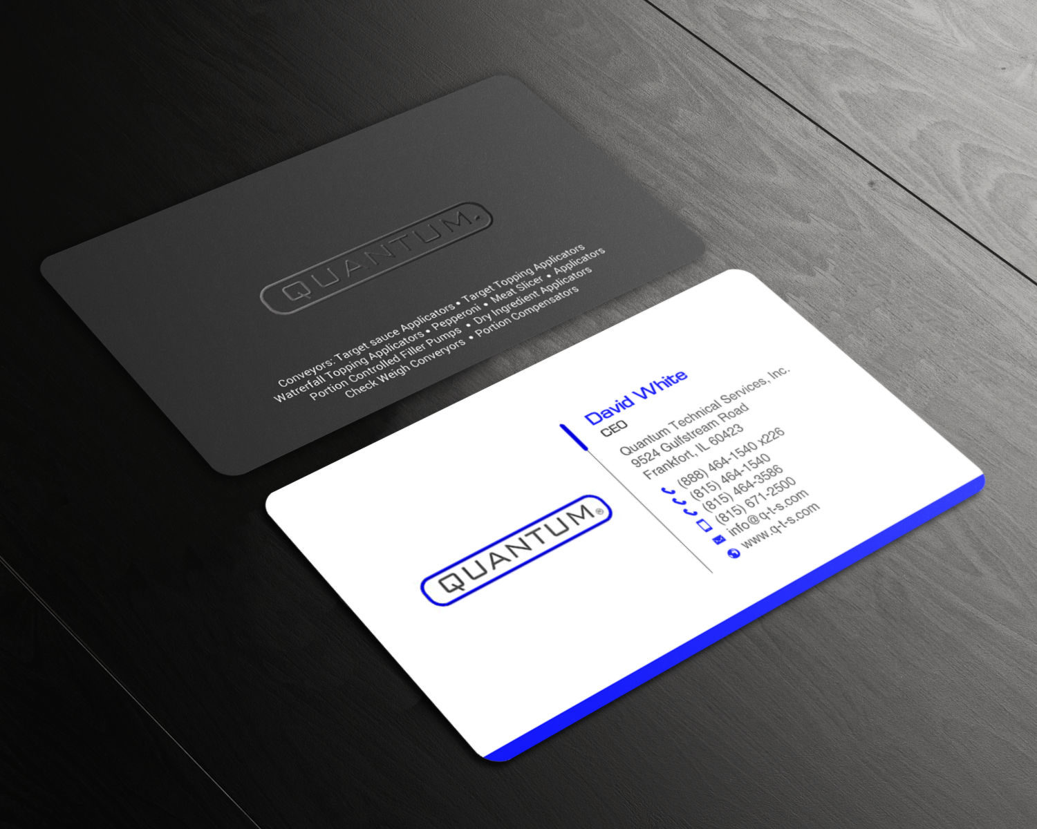 Business Card Design by chandrayaan.creative for Quantum Technical Services | Design #23688929