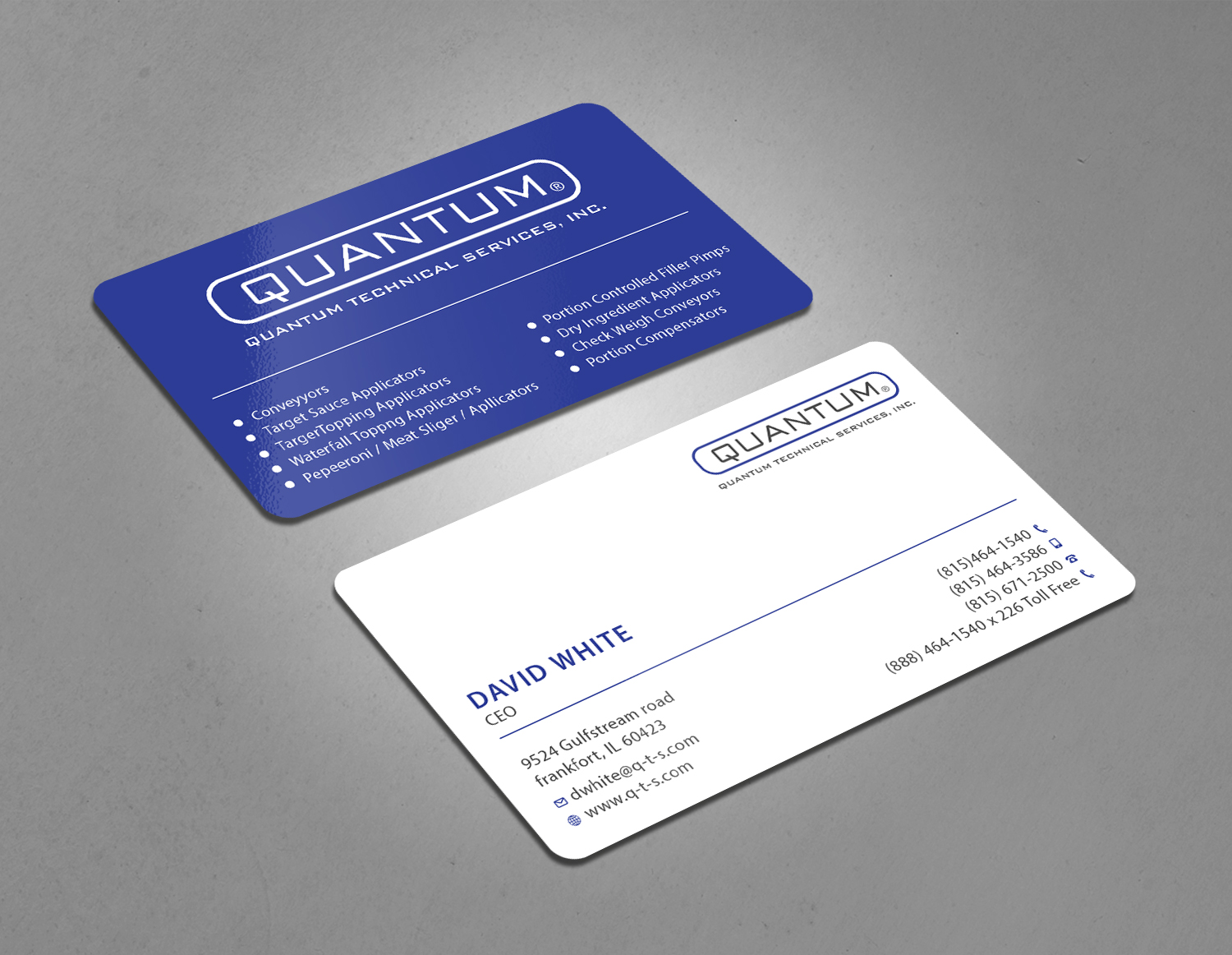 Business Card Design by Tripti Ranjan Gain for Quantum Technical Services | Design #23661393