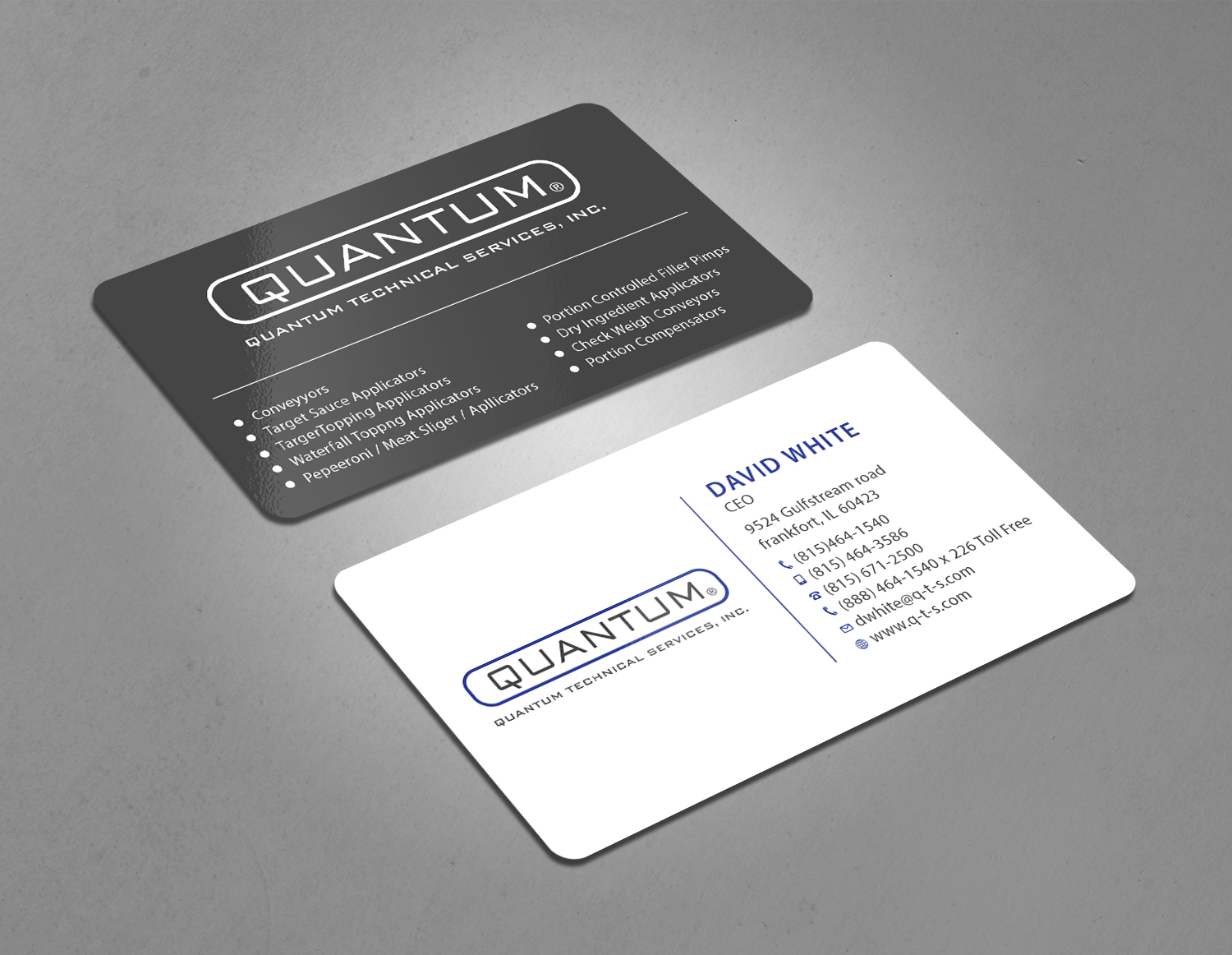 Business Card Design by Tripti Ranjan Gain for Quantum Technical Services | Design #23661394