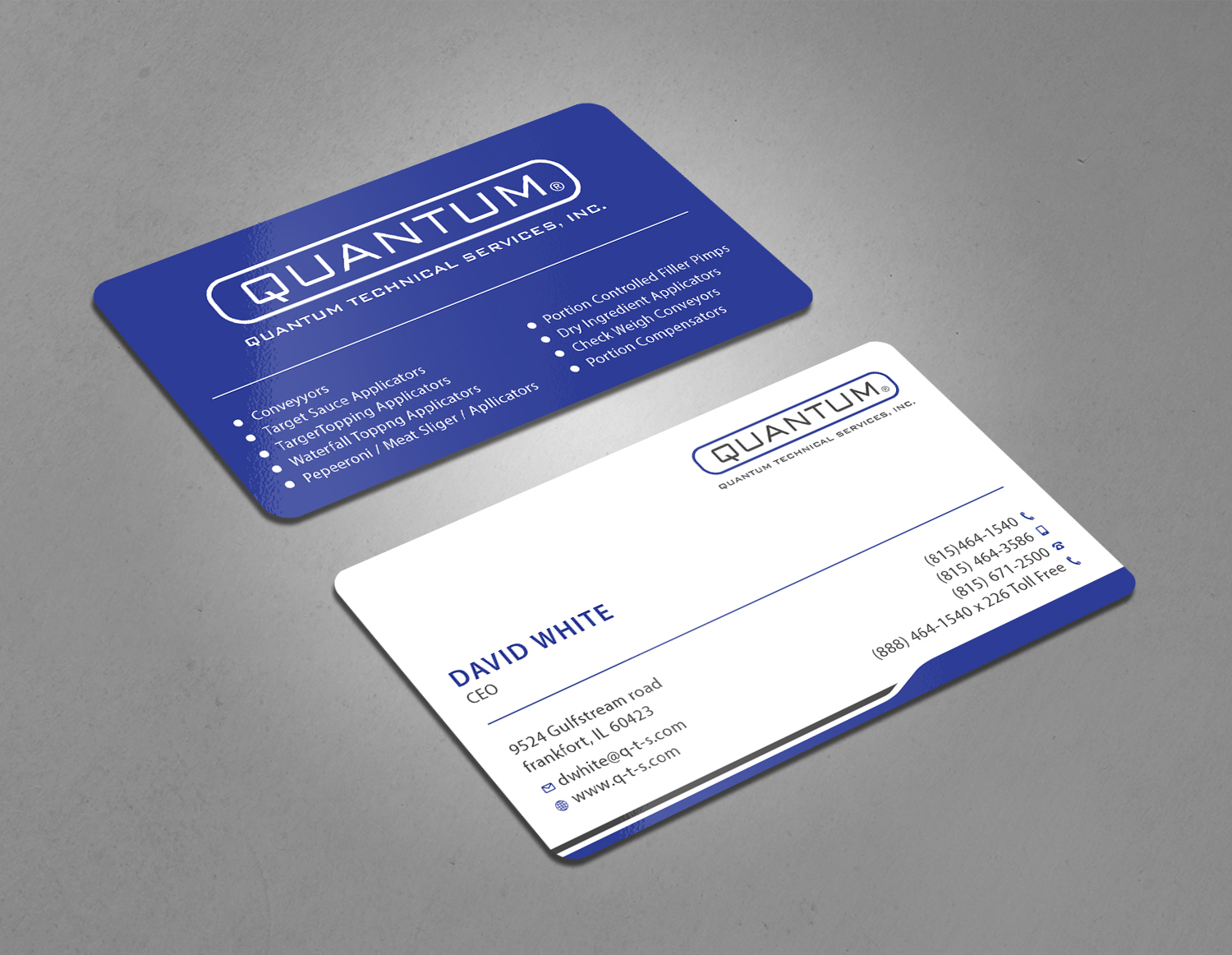 Business Card Design by Tripti Ranjan Gain for Quantum Technical Services | Design #23661403