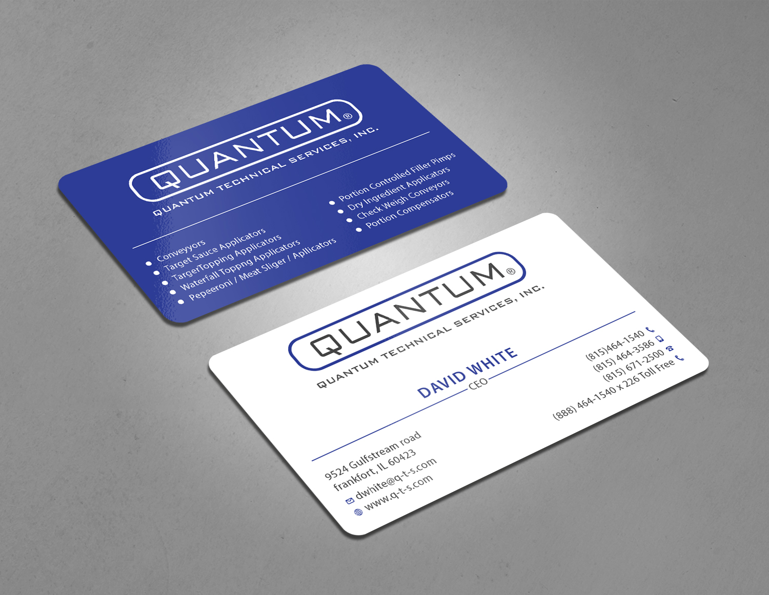 Business Card Design by Tripti Ranjan Gain for Quantum Technical Services | Design #23661404