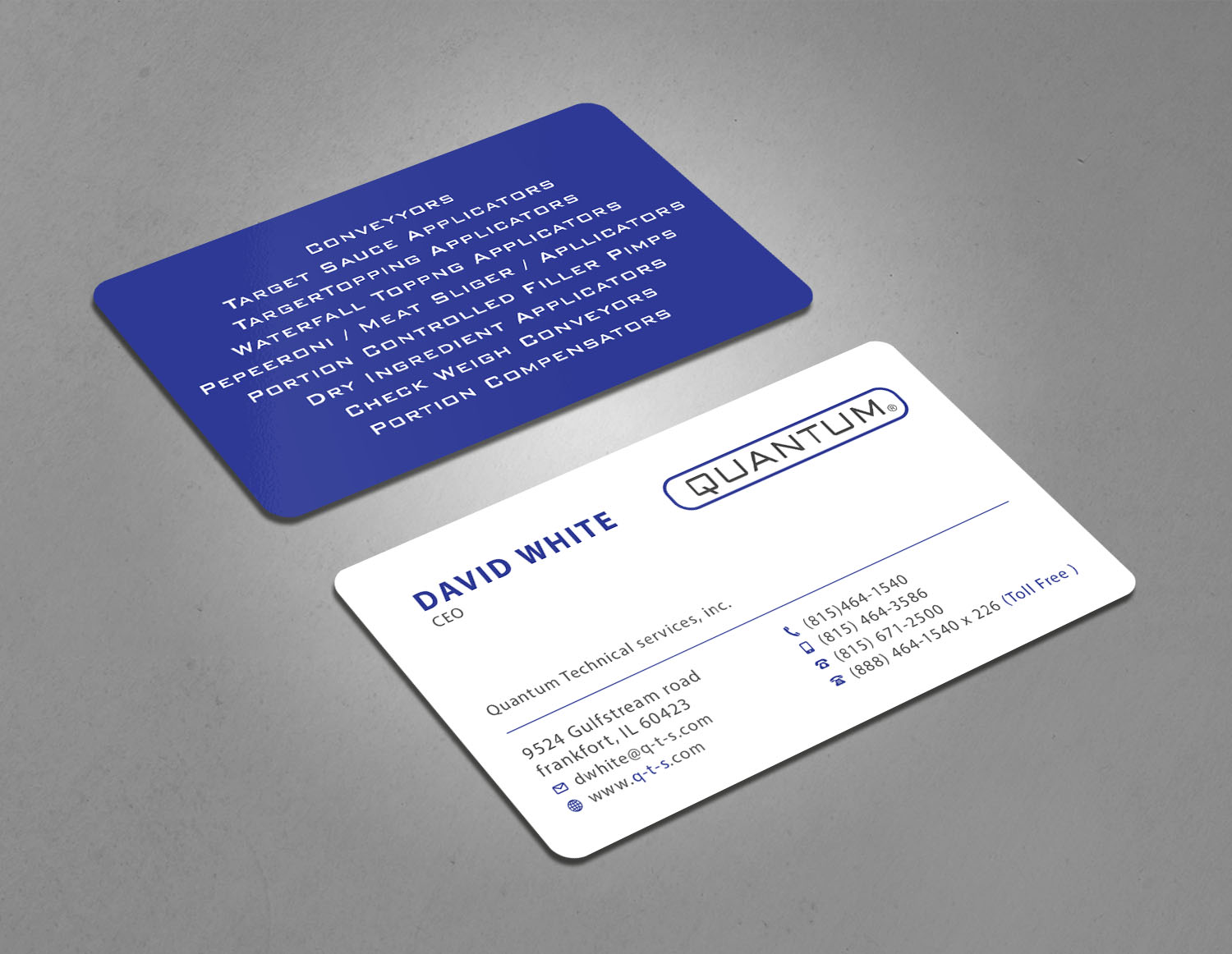 Business Card Design by Tripti Ranjan Gain for Quantum Technical Services | Design #23661516