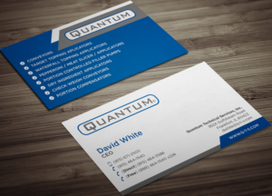 Business Card Design by haru_ichiban for Quantum Technical Services | Design: #23656746