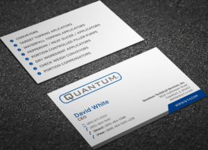 Business Card Design by haru_ichiban for Quantum Technical Services | Design: #23656760