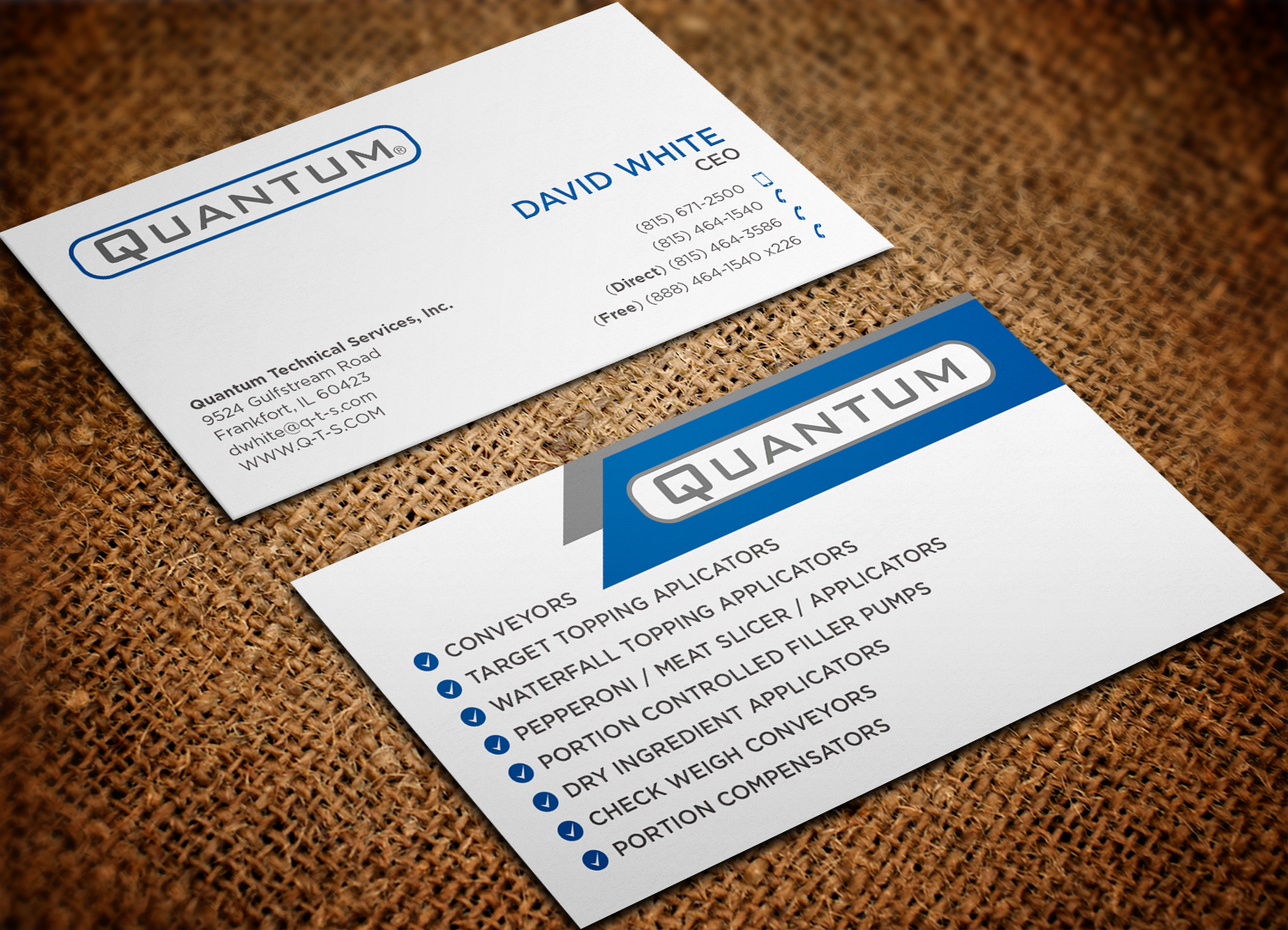 Business Card Design by haru_ichiban for Quantum Technical Services | Design #23656762