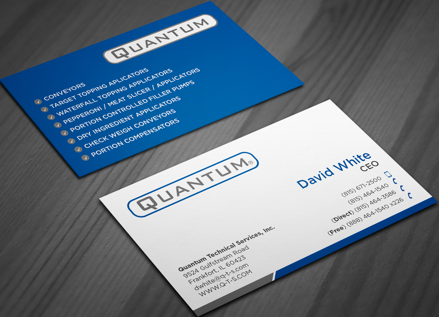 Business Card Design by haru_ichiban for Quantum Technical Services | Design #23656763