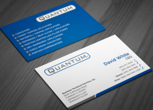 Business Card Design by haru_ichiban for Quantum Technical Services | Design: #23656763