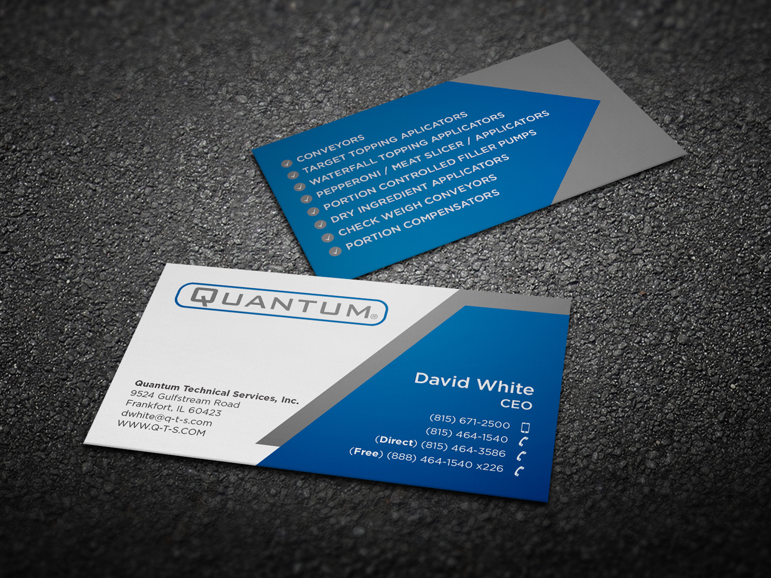 Business Card Design by haru_ichiban for Quantum Technical Services | Design #23665846