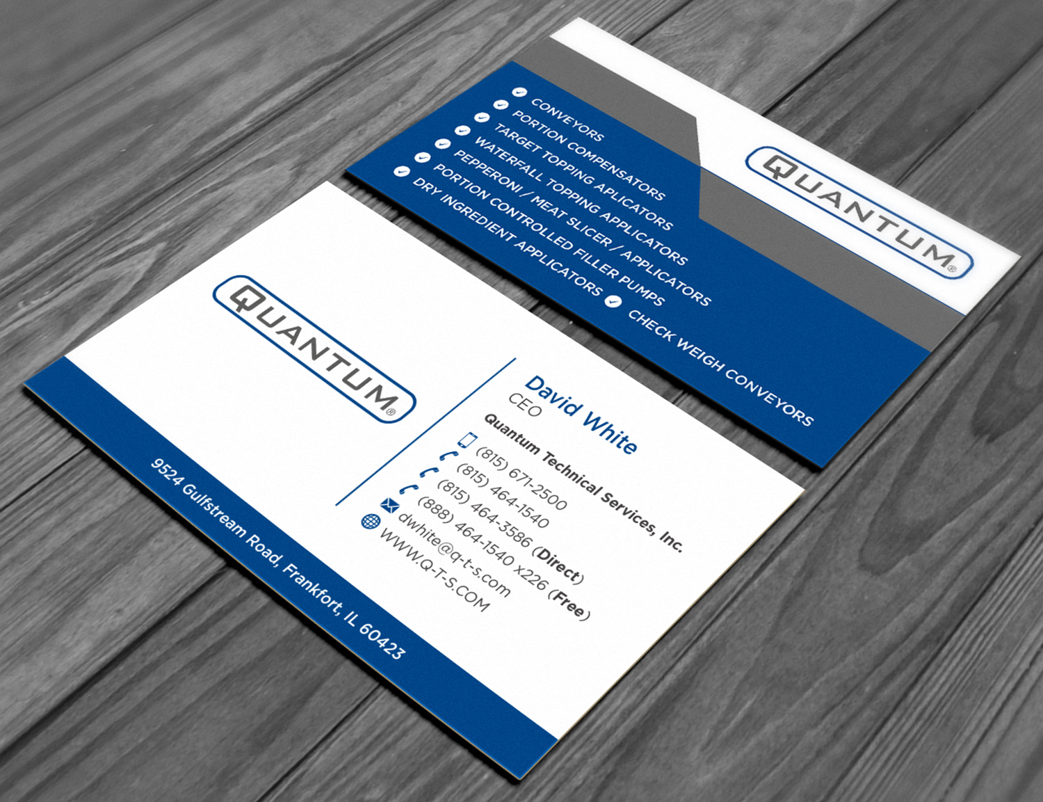 Business Card Design by haru_ichiban for Quantum Technical Services | Design #23684028