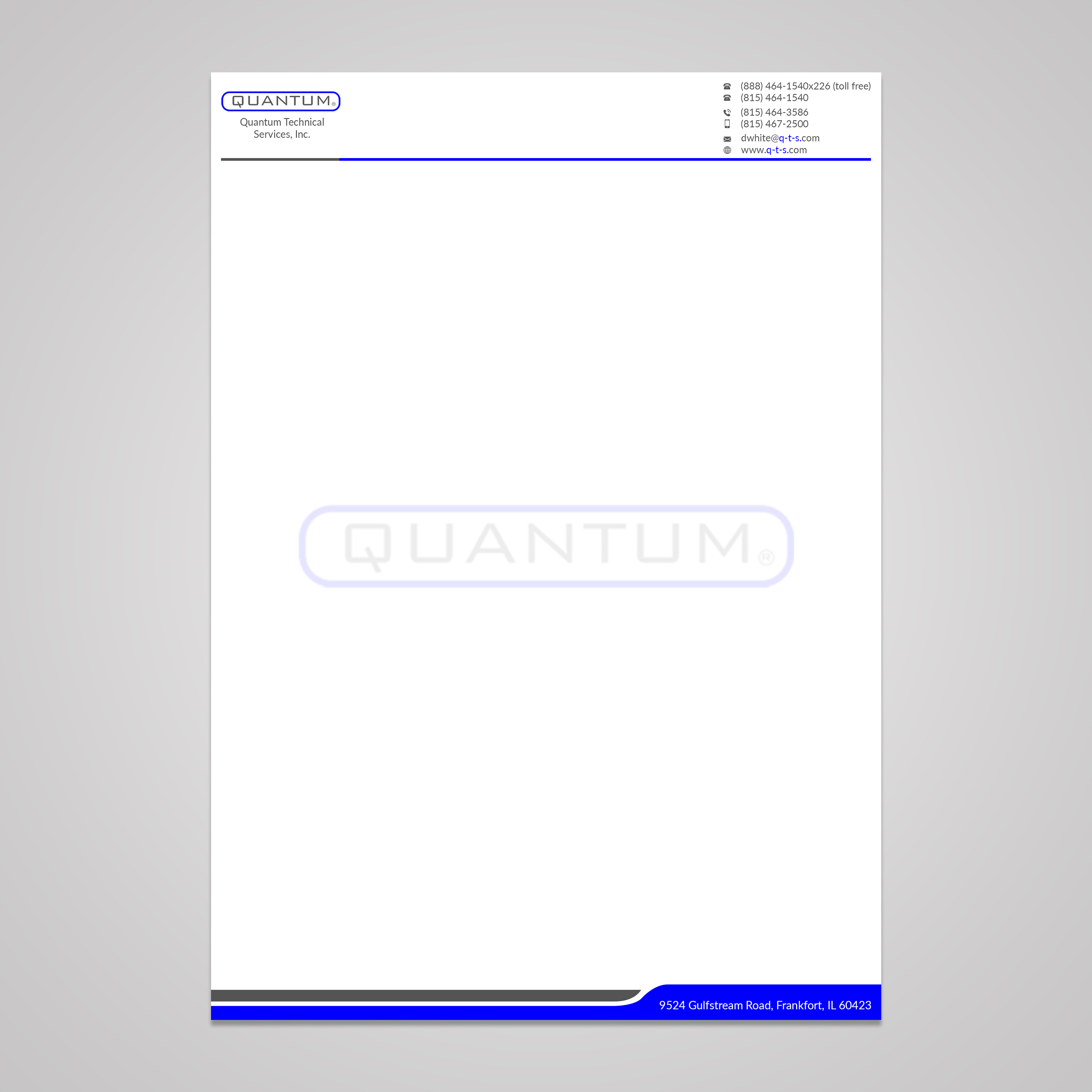 Business Card Design by Jahidul for Quantum Technical Services | Design #23704771
