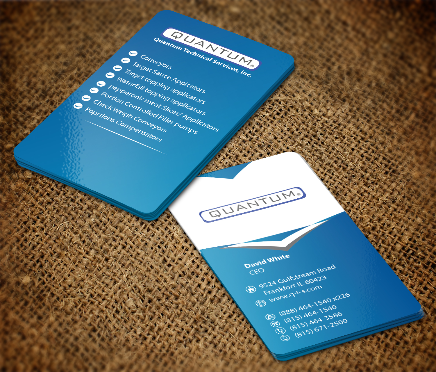 Business Card Design by Graphics Design Help for Quantum Technical Services | Design #23665855