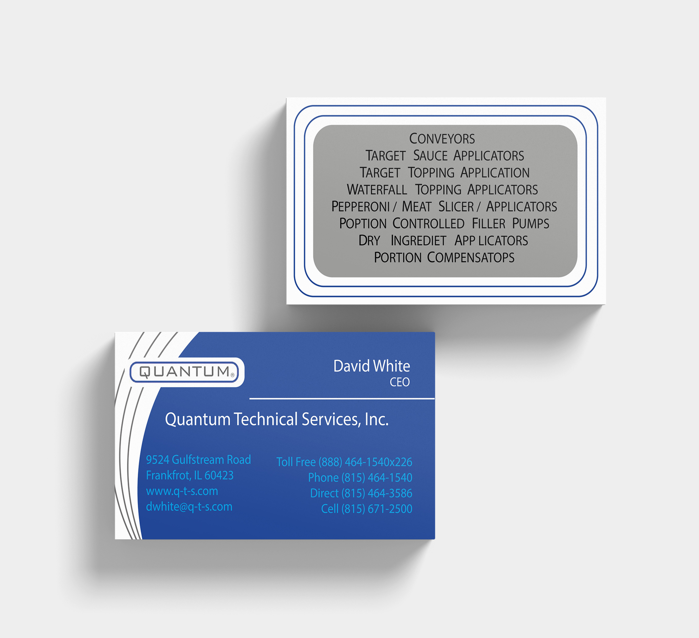 Business Card Design by Alif 6 for Quantum Technical Services | Design #23665293