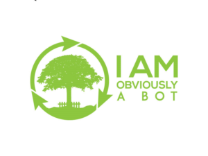 I am obviously a bot  | Logo Design by alpha hop
