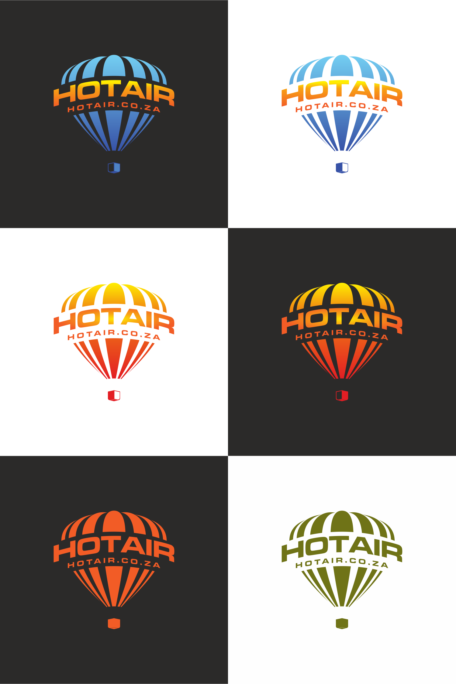 Logo Design by chameerakasundb for hotair.co.za | Design #23680486