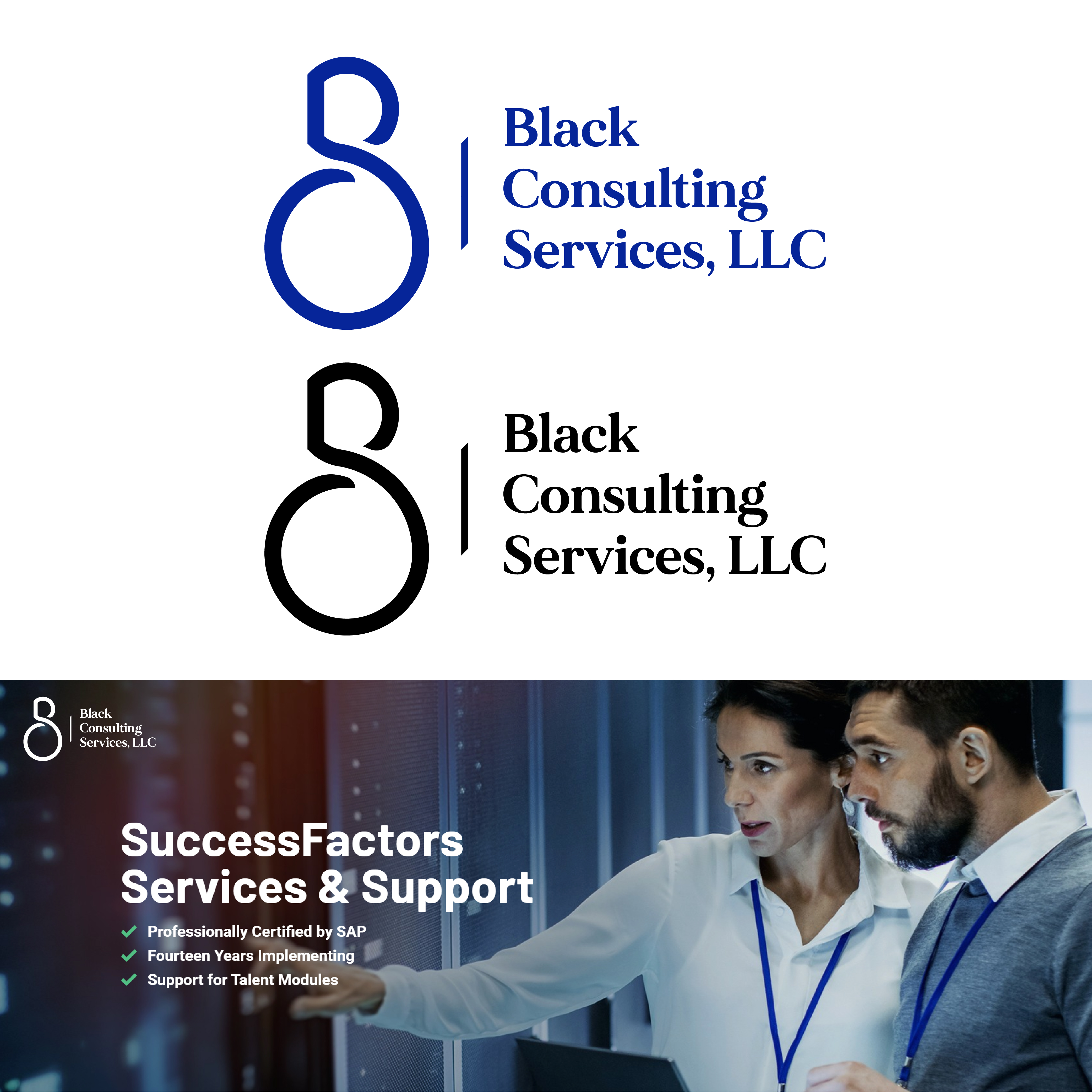 Logo Design by bayukrisna for Black Consulting Services, LLC | Design #23658530