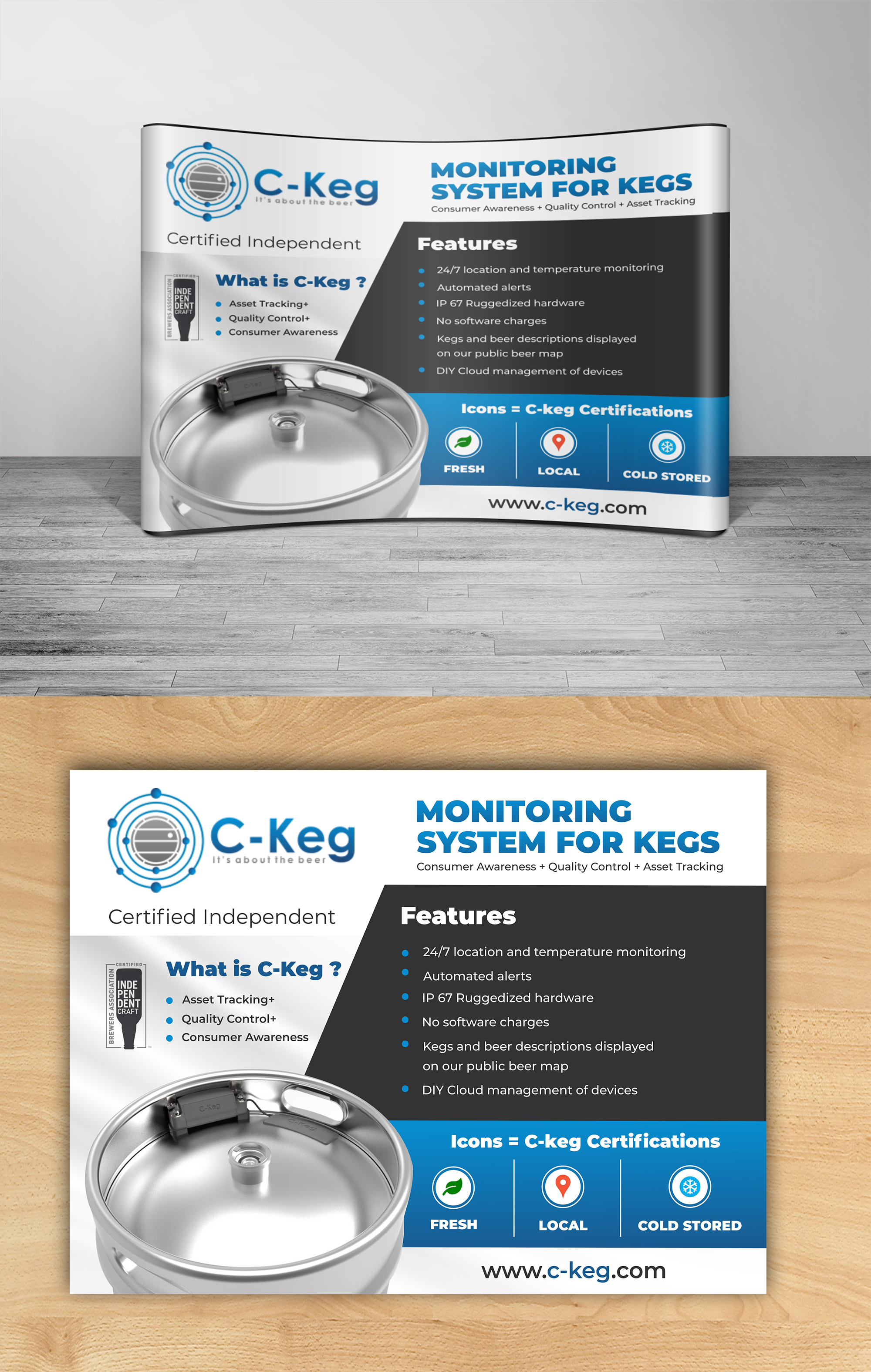 Trade Show Booth Design by ecorokerz for C-Keg | Design: #23667849