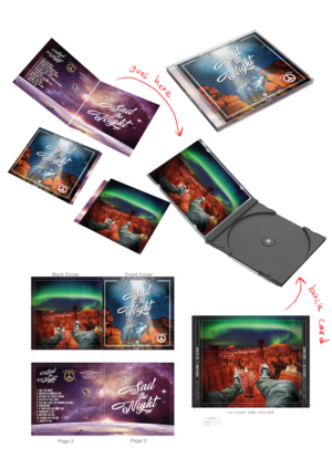 Kozmic Karma "Sail the night" | CD-Cover-Design von Nublan Ameram