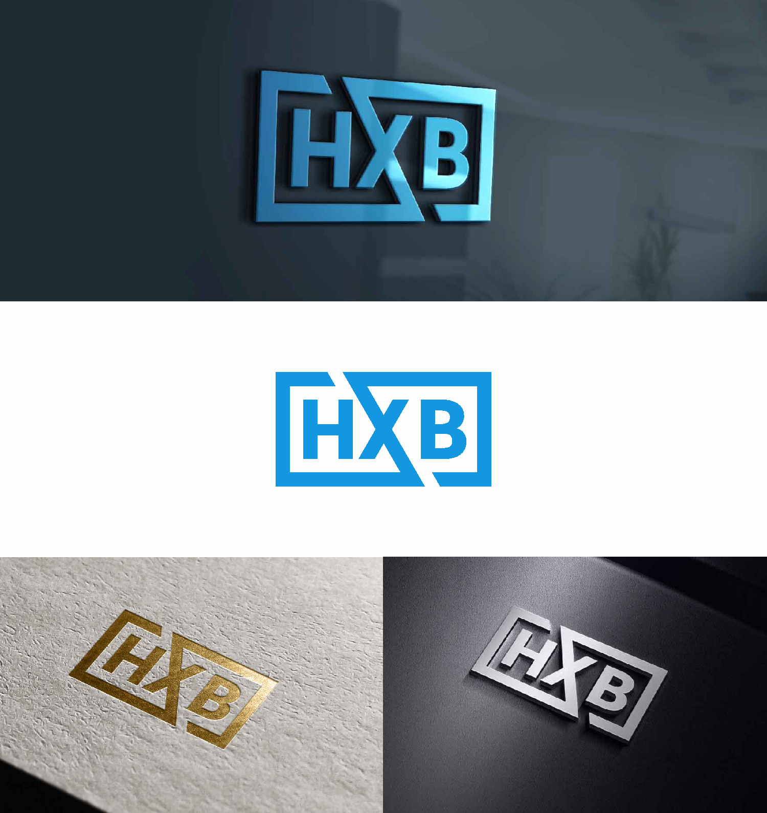 Logo Design by saher khan 2 for HXB, LLC | Design #23661763