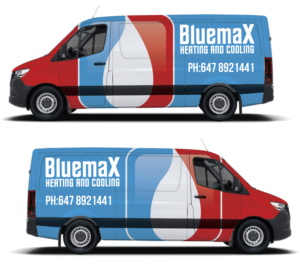 Car Wrap-Design von Deziners Zone für Bluemax Heating and Cooling | Design: #23689227