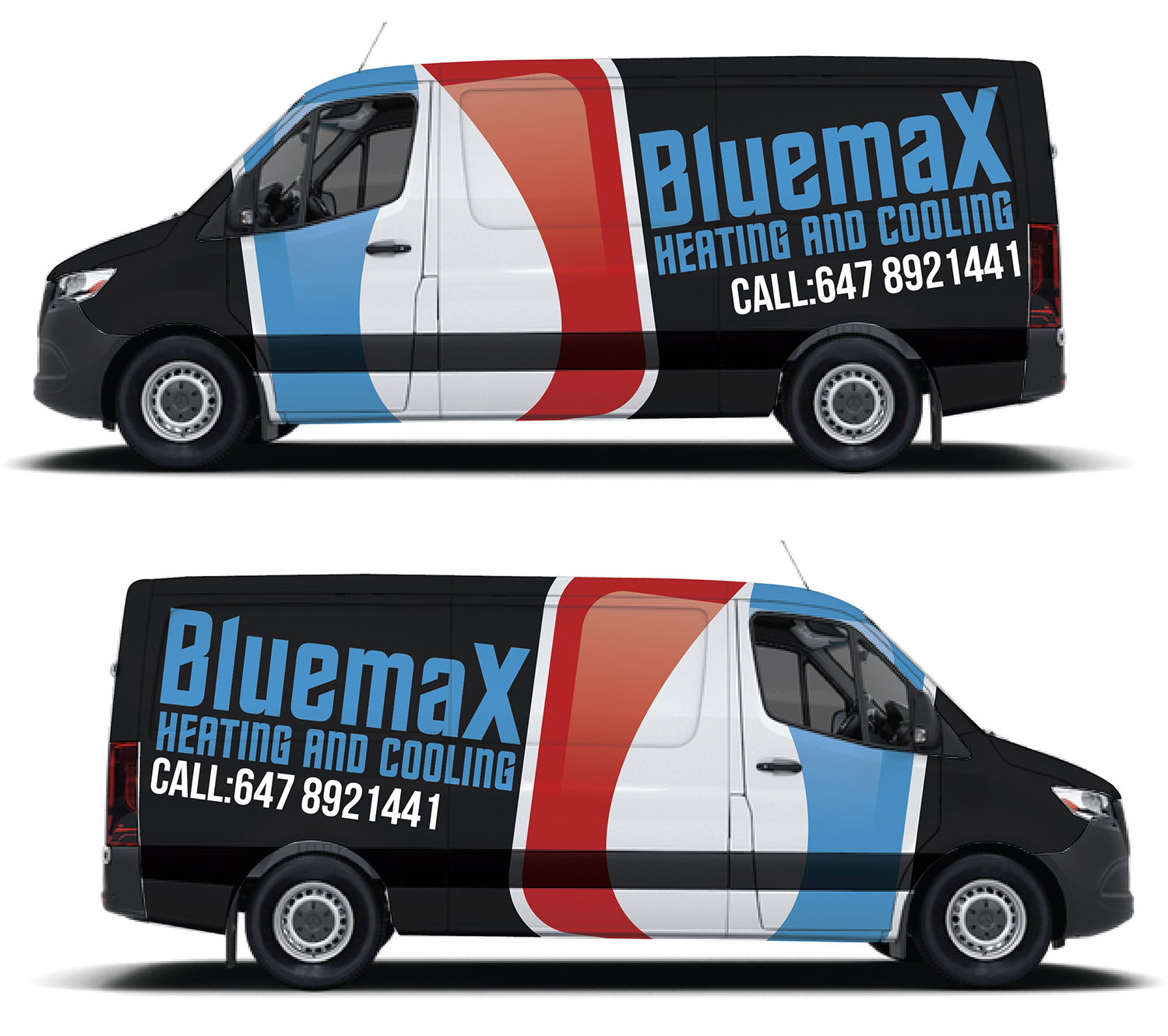 Design de Covering de Véhicule par Deziners Zone pour Bluemax Heating and Cooling | Design #23689228