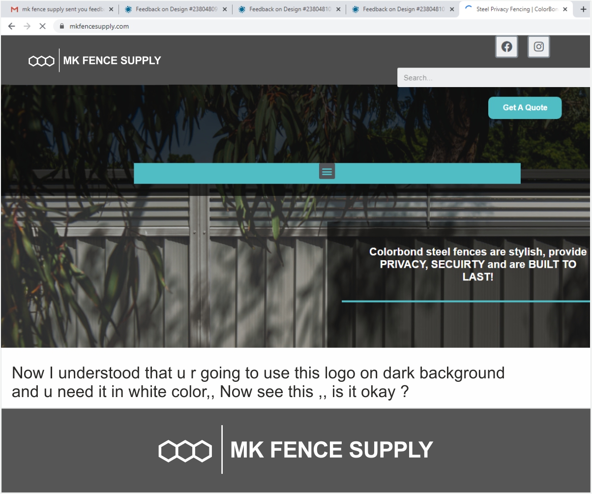 Logo Design by Logocraft for mk fence supply | Design #23812228