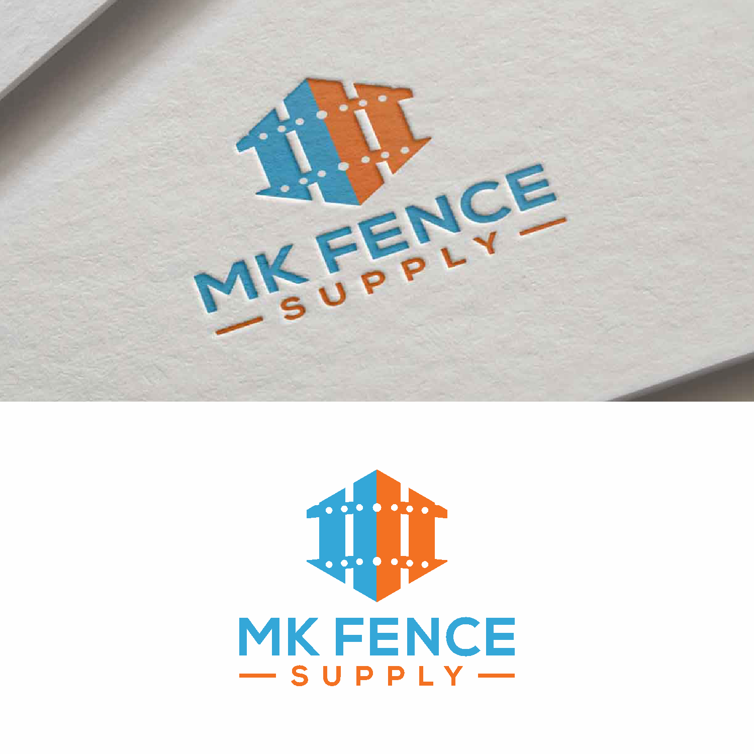 Logo Design by saher khan 2 for mk fence supply | Design #23662699