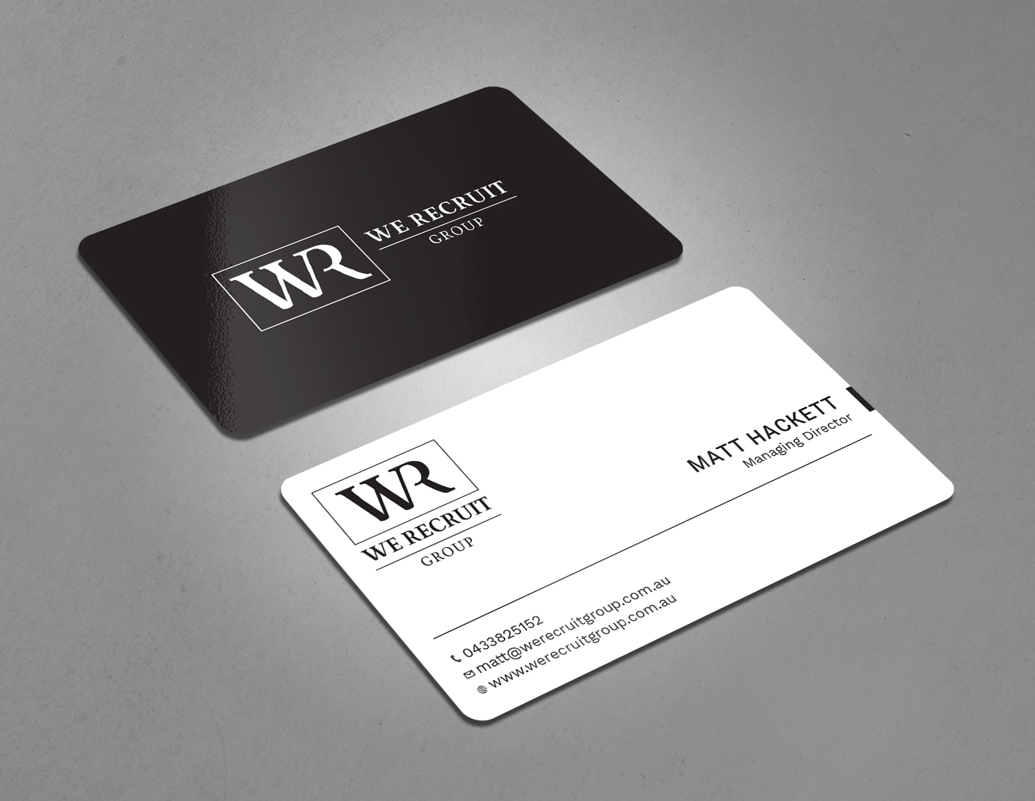 Diseño de Tarjeta de Presentación por Tripti Ranjan Gain para We Recruit Group | Diseño #23660658