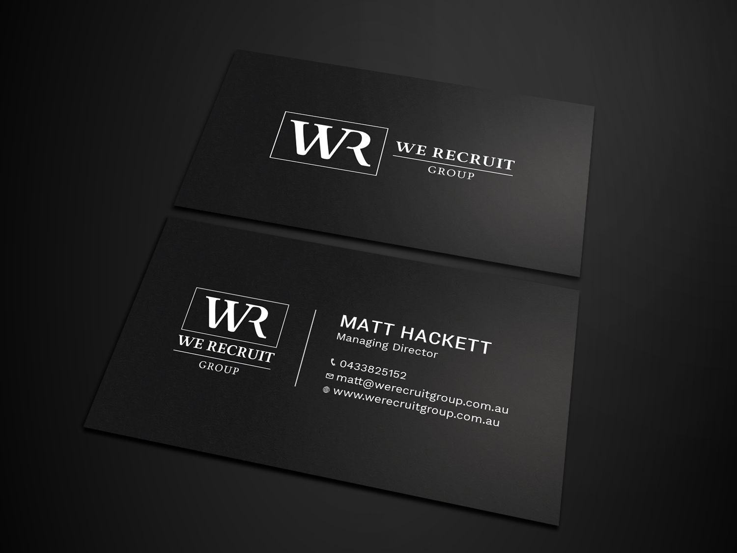 Business Card Design by Tripti Ranjan Gain for We Recruit Group | Design #23660659