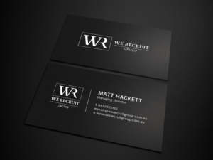 Business Card Design by Tripti Ranjan Gain for We Recruit Group | Design: #23660659