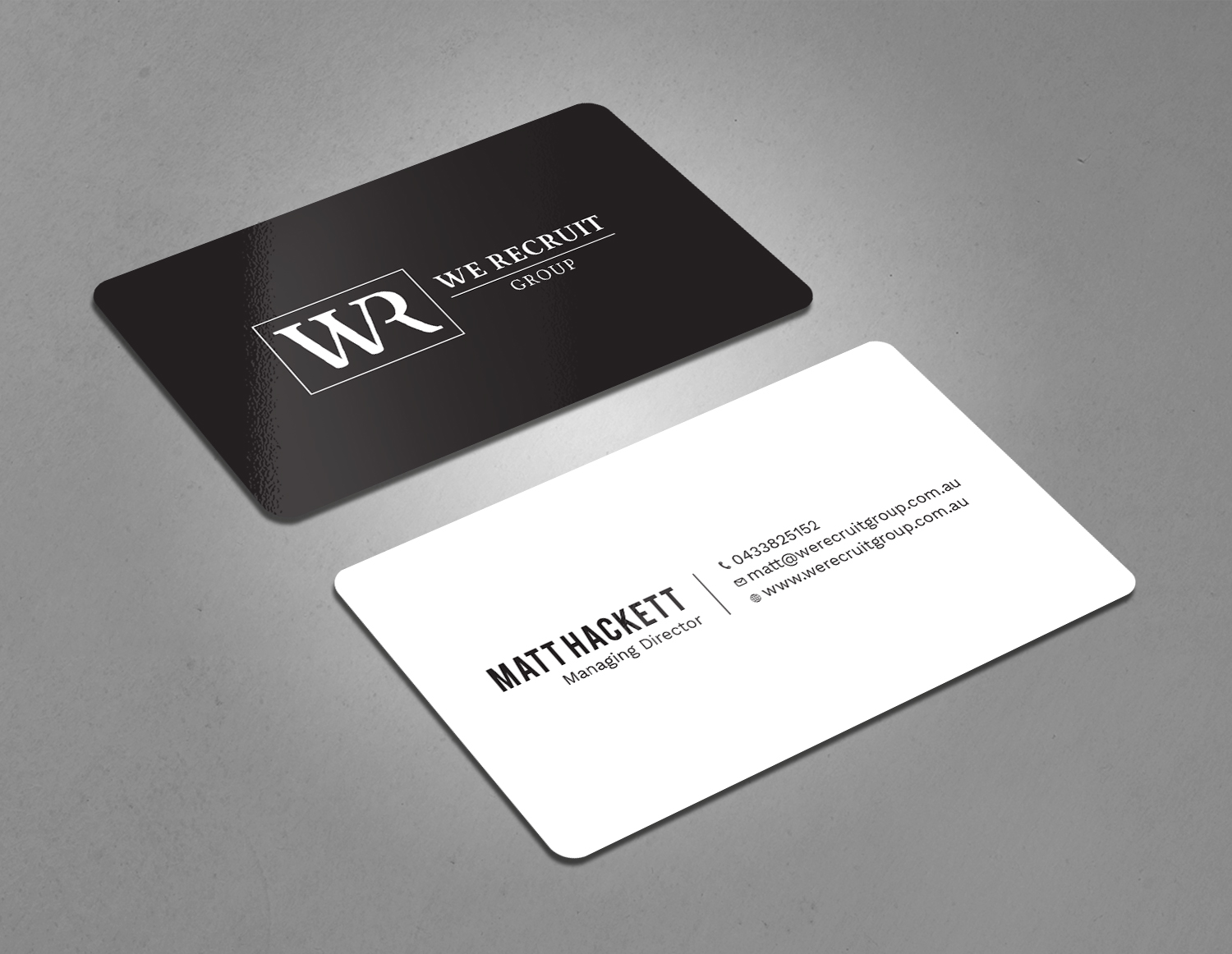 Diseño de Tarjeta de Presentación por Tripti Ranjan Gain para We Recruit Group | Diseño #23660660