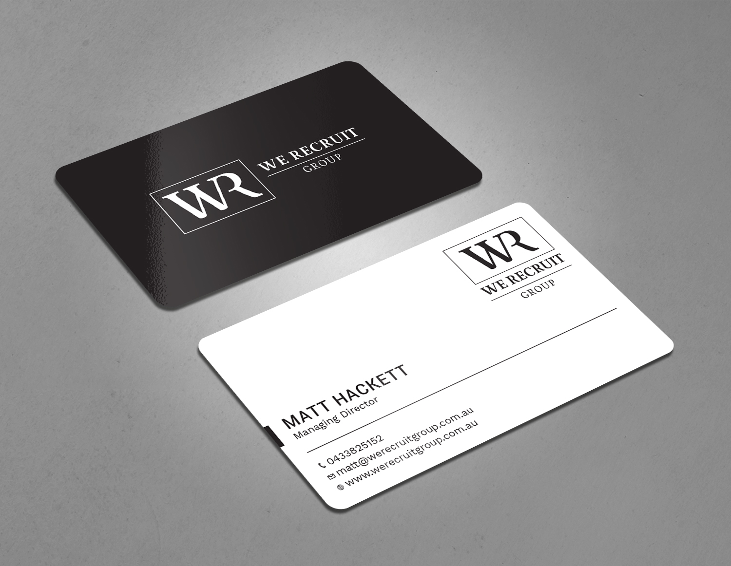 Diseño de Tarjeta de Presentación por Tripti Ranjan Gain para We Recruit Group | Diseño #23660661