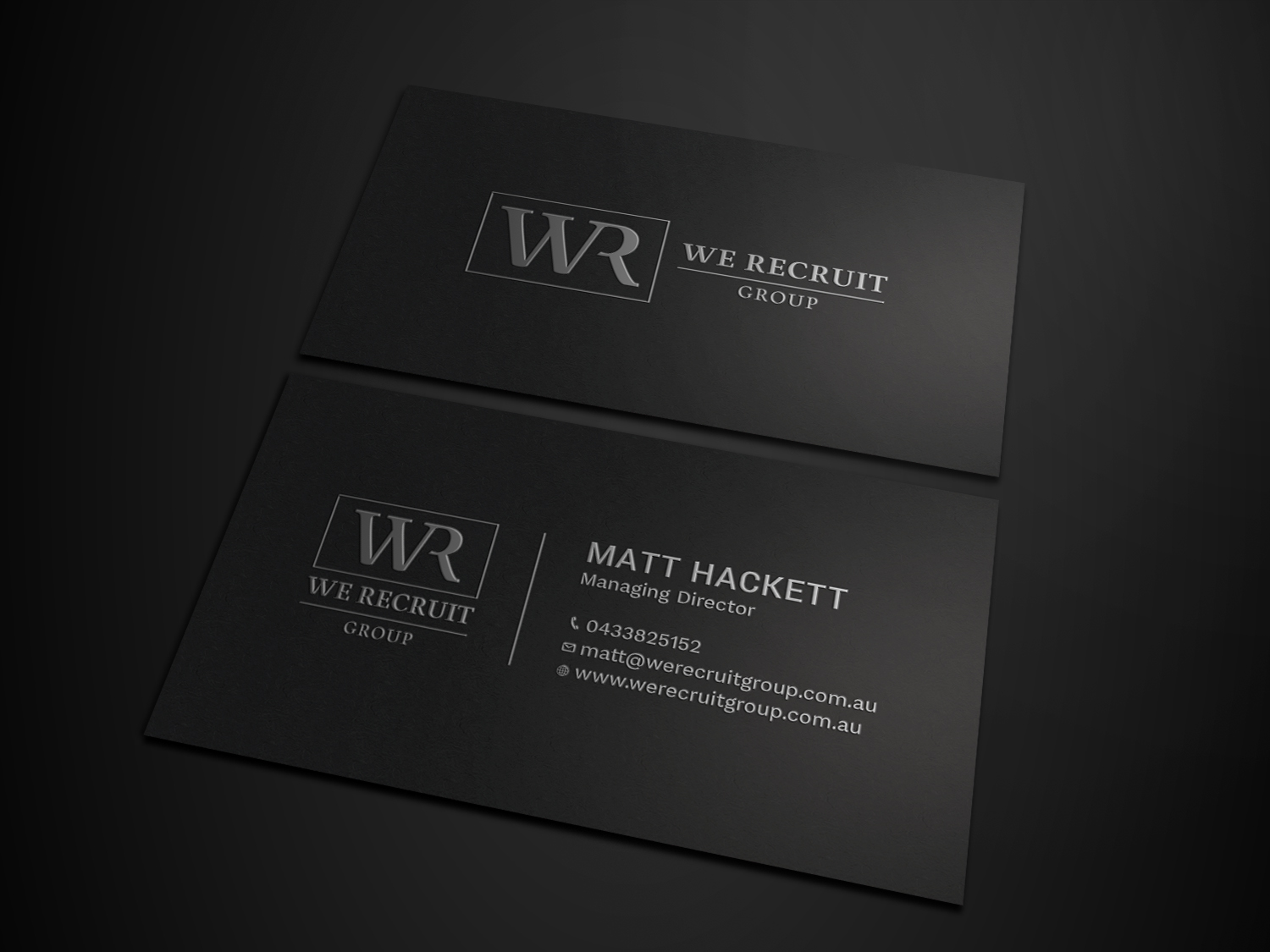 Business Card Design by Tripti Ranjan Gain for We Recruit Group | Design #23660664