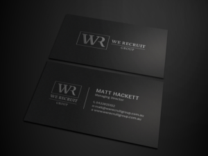 Business Card Design by Tripti Ranjan Gain for We Recruit Group | Design: #23660664