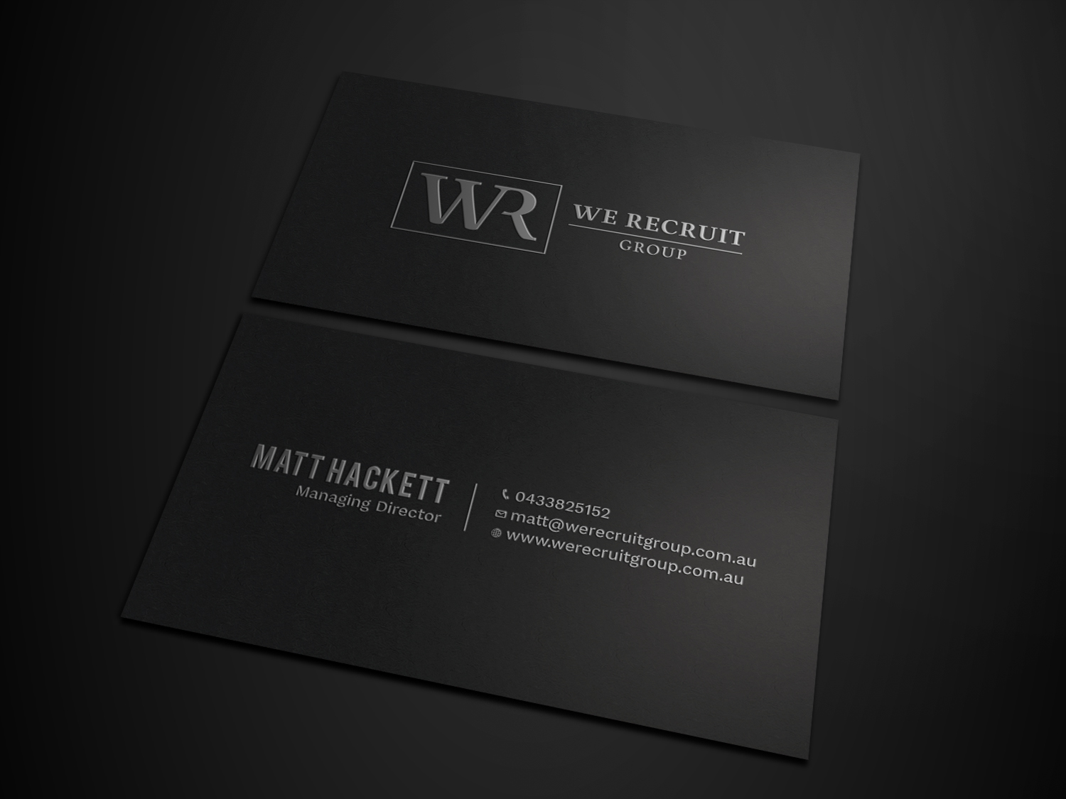 Diseño de Tarjeta de Presentación por Tripti Ranjan Gain para We Recruit Group | Diseño #23660665