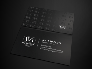 Business Card Design by Tripti Ranjan Gain for We Recruit Group | Design: #23660666