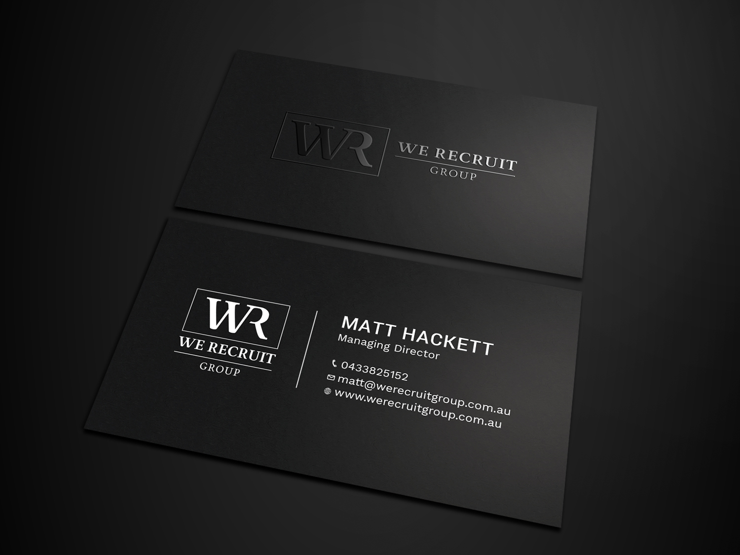 Diseño de Tarjeta de Presentación por Tripti Ranjan Gain para We Recruit Group | Diseño #23660667