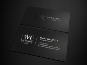 Business Card Design by Tripti Ranjan Gain for We Recruit Group | Design: #23660667