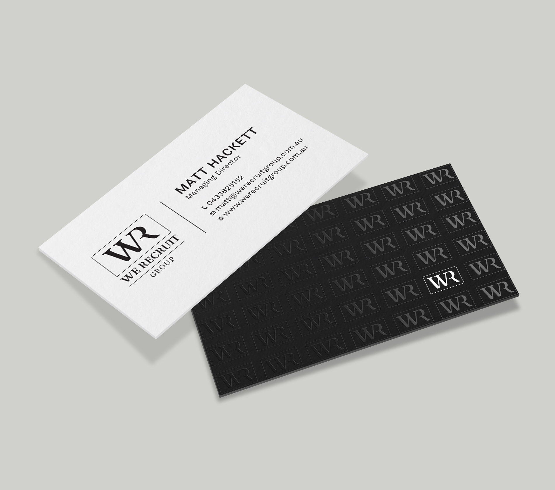 Diseño de Tarjeta de Presentación por Tripti Ranjan Gain para We Recruit Group | Diseño #23660676