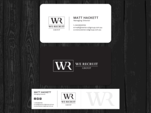 Business Card Design by Tripti Ranjan Gain for We Recruit Group | Design: #23660677