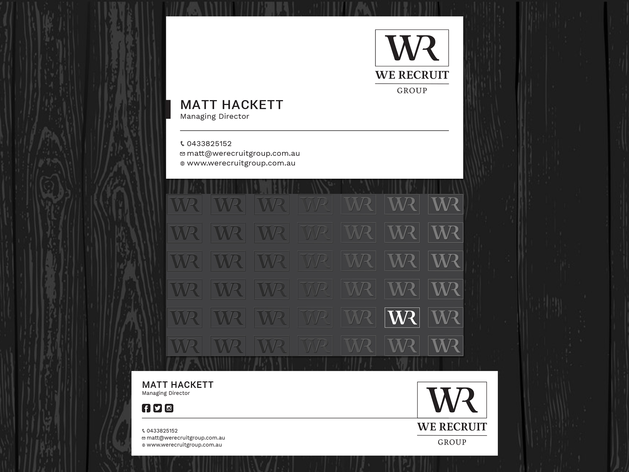 Business Card Design by Tripti Ranjan Gain for We Recruit Group | Design #23660678