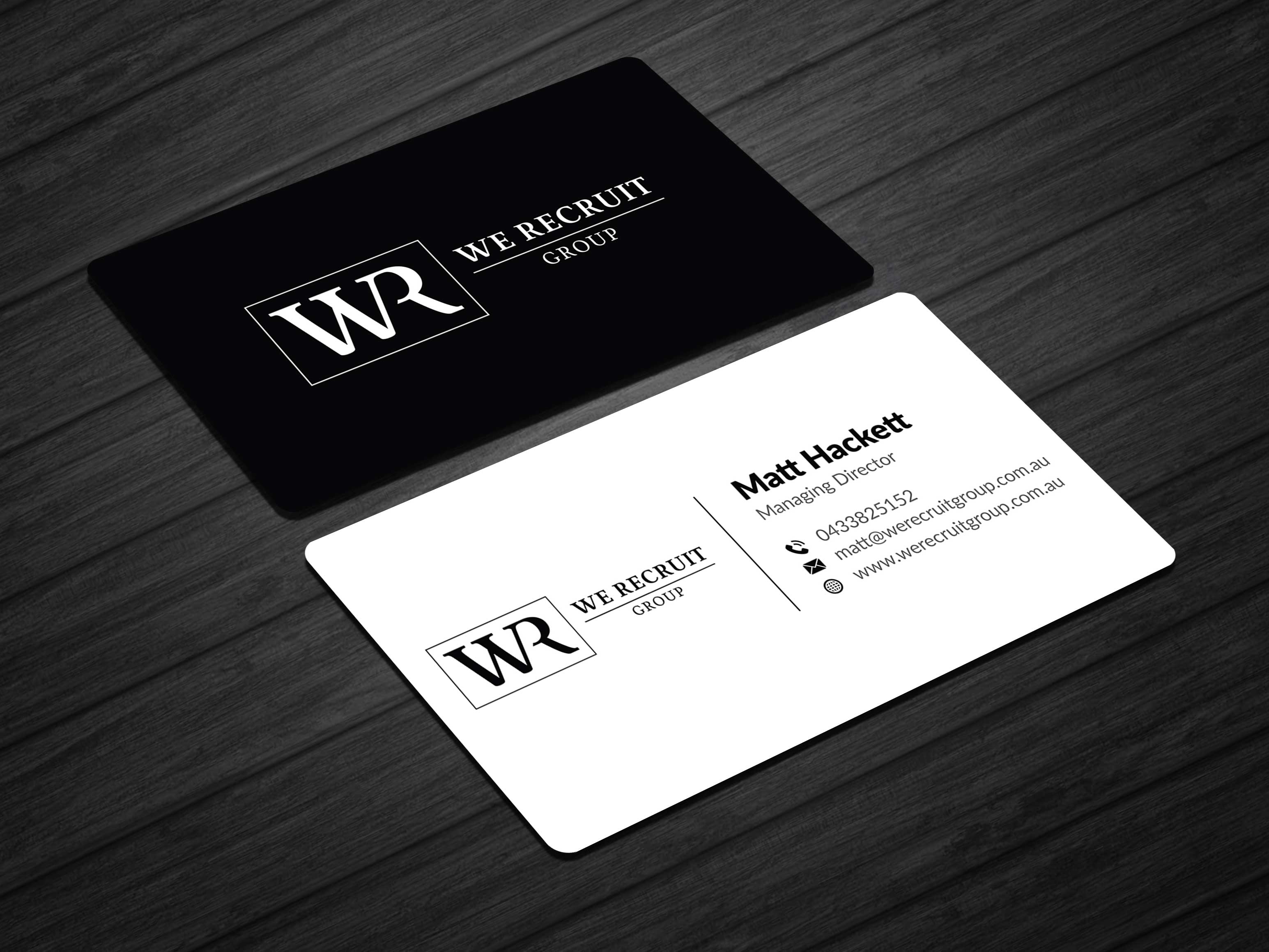 Business Card Design by Musa. A for We Recruit Group | Design #23662690