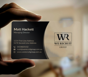 Business Card Design by Musa. A for We Recruit Group | Design #23662691