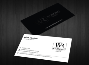 Business Card Design by Musa. A for We Recruit Group | Design: #23662694