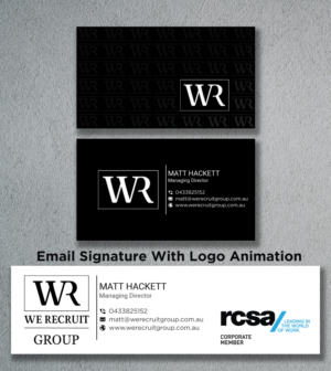 Business Card Design by nurulhasan.iou for We Recruit Group | Design: #23660367