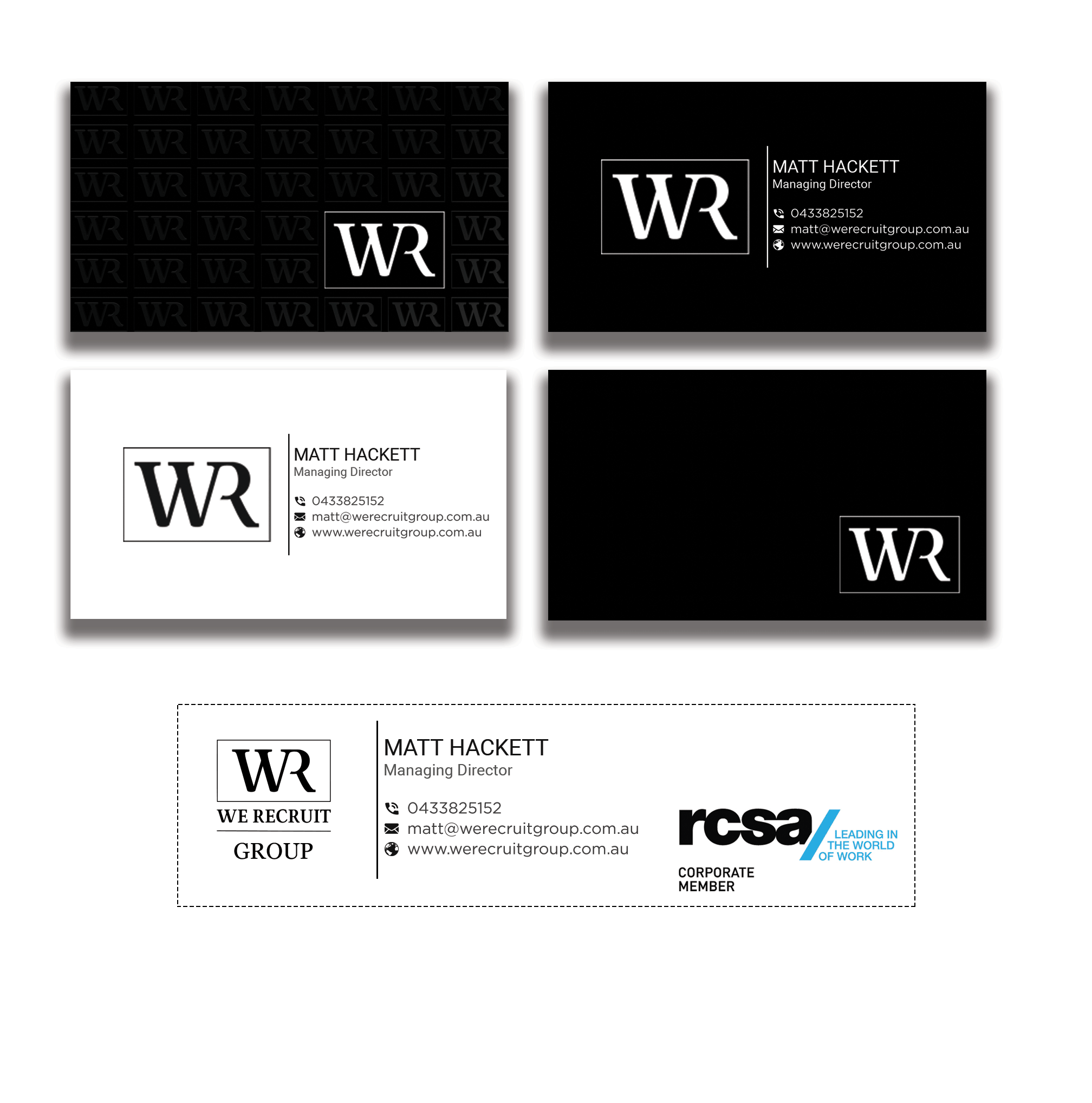 Business Card Design by nurulhasan.iou for We Recruit Group | Design #23666958