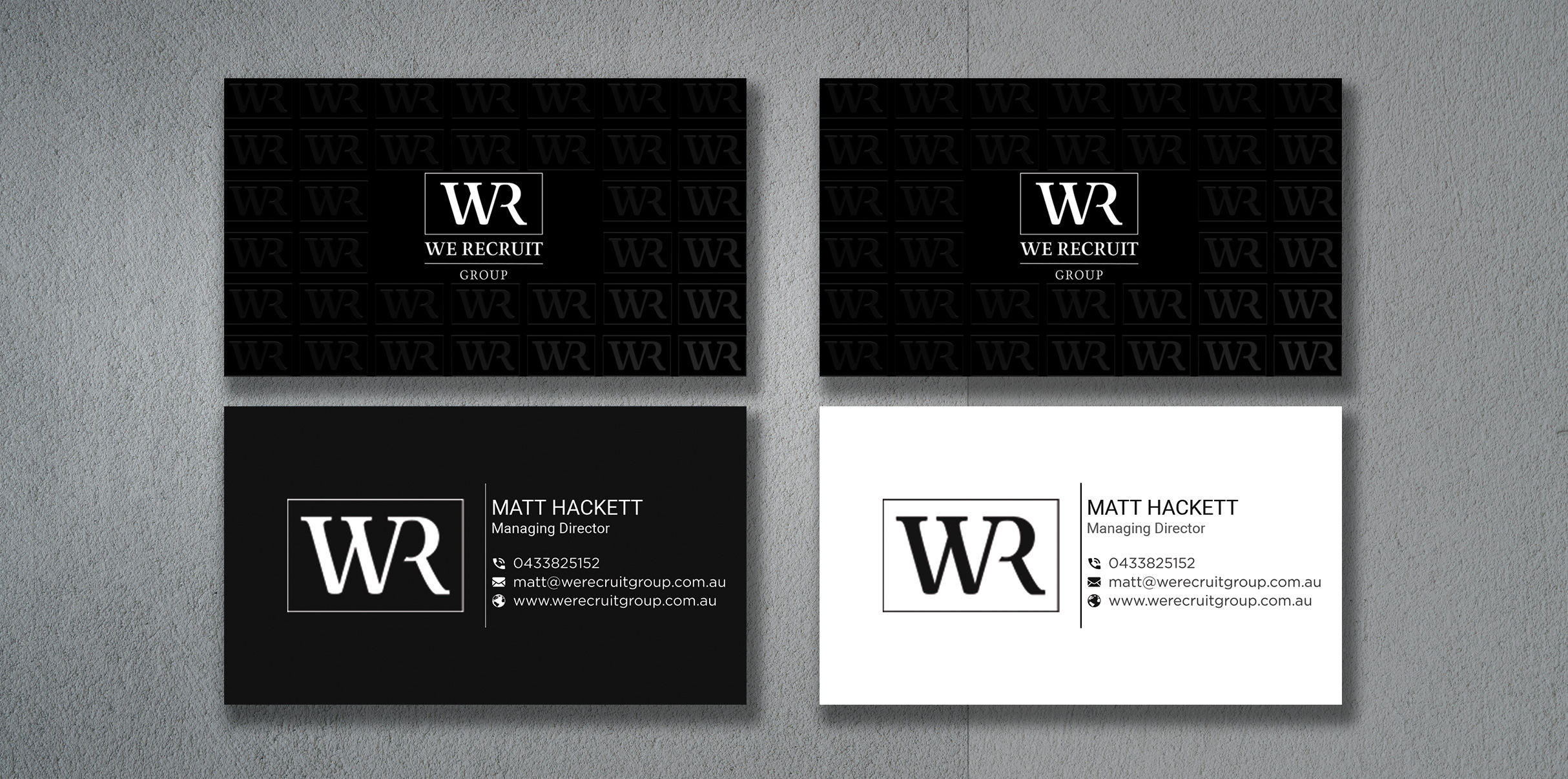 Business Card Design by nurulhasan.iou for We Recruit Group | Design: #23714008