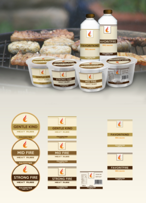 Favorites BBQ Co. Rub and Sauce Labels | Diseño de Etiqueta por Ana Gocheva
